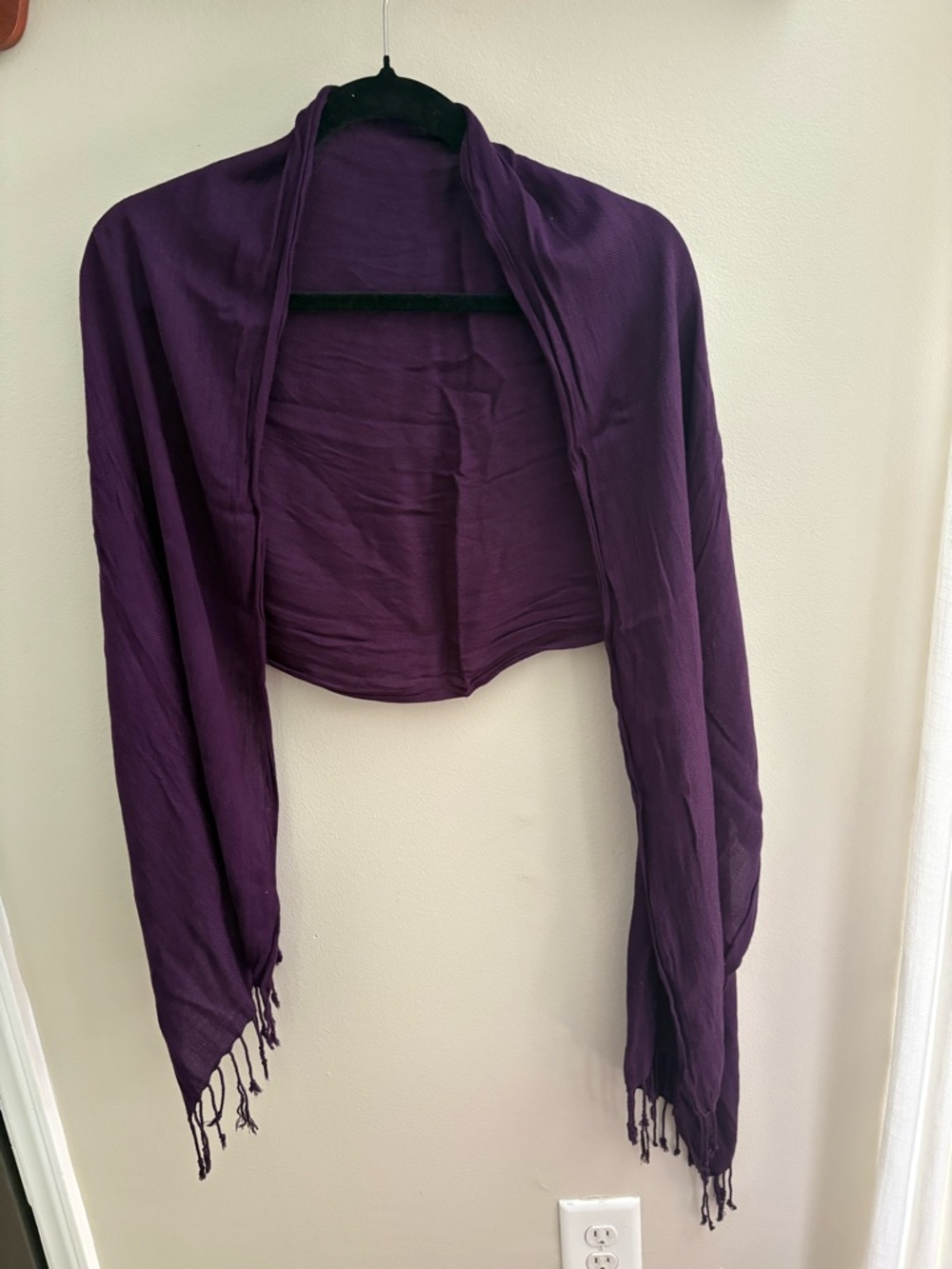 Plum Purple Lightweight Shawl Wrap